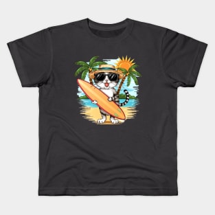 Mi cat is Surfing Kids T-Shirt